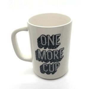 Coffee Cup Stoneware Mug, "One More Cup", 16 oz, Room Essentials, NEW w/TAG